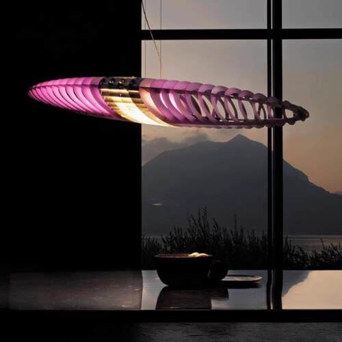 意大利Luceplan太空飞船中古餐厅吊灯设计师款别墅楼梯间挑空灯具