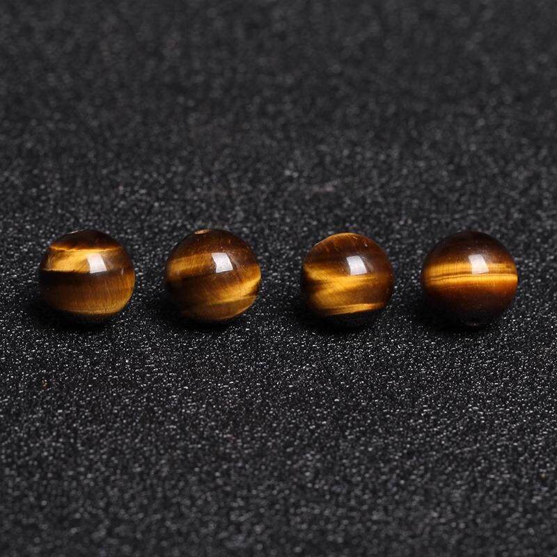 2026天然黄虎眼石虎晶石圆珠散珠子 diy手工串珠手链手串项链制作