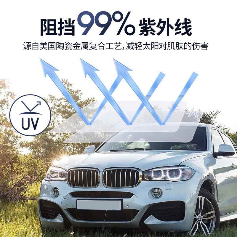 汽车车窗贴防爆隔热防晒面包车货车太阳黑色隐私玻璃自贴