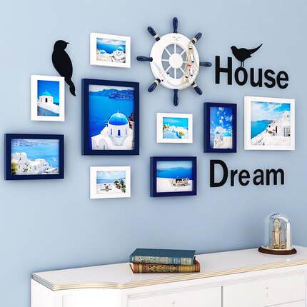 045照片墙批发相框墙组合客厅相框相架5 7 10寸创意欧式相框挂墙