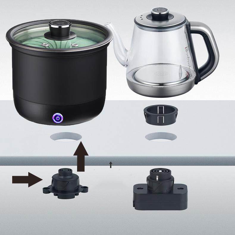 岩板茶台专用消毒锅带开 关茶几嵌入面煮杯锅茶洗带盖子整套
