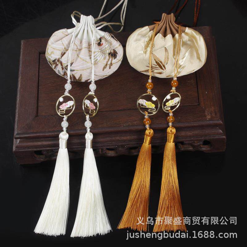 马年端午节香囊空袋复古香包荷包袋成品中式挂件刺绣锦囊挂饰流苏