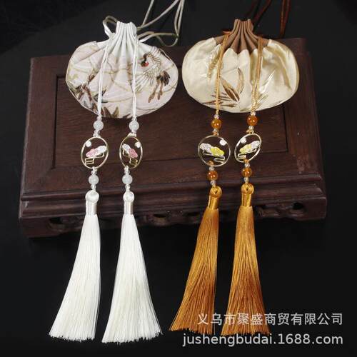 马年端午节香囊空袋复古香包荷包袋成品中式挂件刺绣锦囊挂饰流苏
