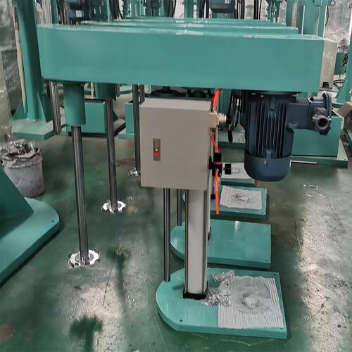 2.2kw气动升降分散机 树脂油漆化工变频调速搅拌机