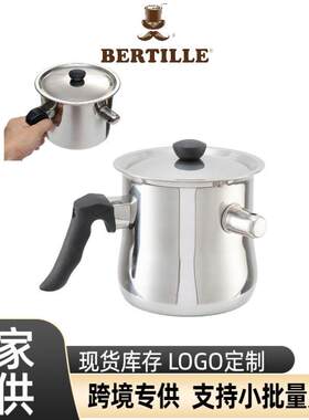 304不锈钢煮奶壶家用保温双层牛奶锅加厚隔水炖耐用带手柄