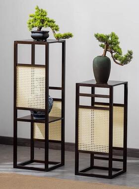 客新中花架层非实木落地厅造型花架20250123托架现代风多装饰摆件