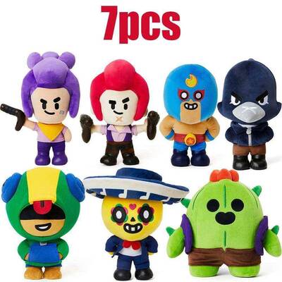Brawl Plush Spike Shelly Clot Leon Poco Stars Plush Toy