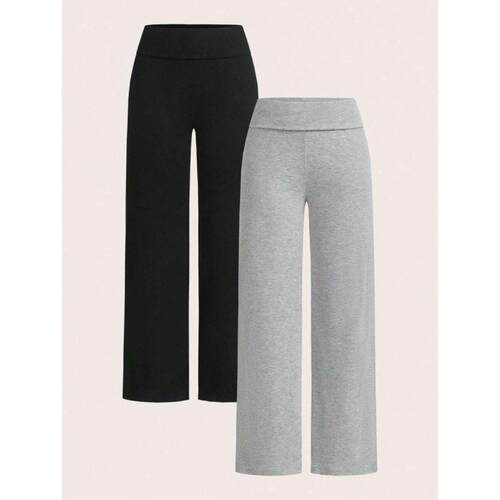 O 65568 Air layer cloud drape wide leg pants 空气层云朵垂感
