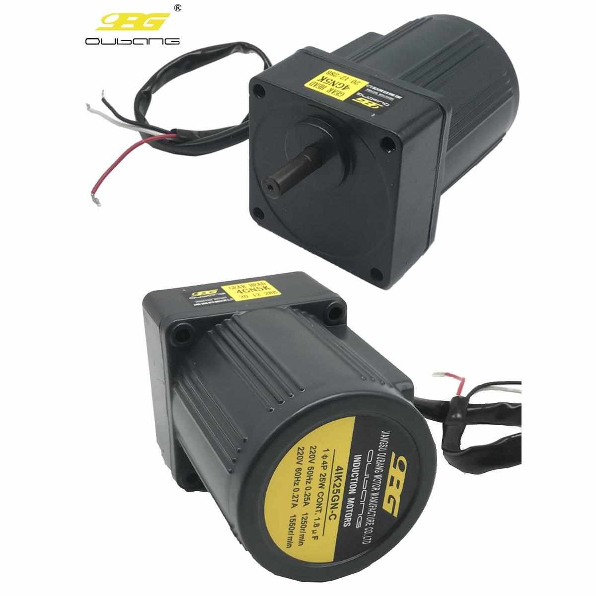 。直销台湾欧邦25W30W40W减速电机4IK30GN-C马达带刹车41K25GN-CM