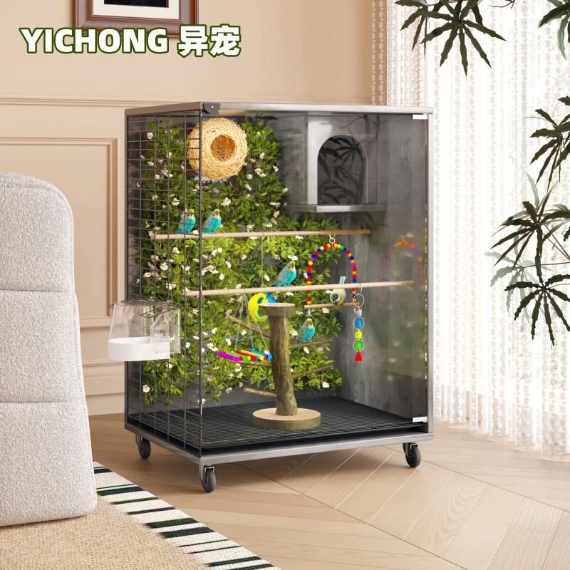鸟笼鹦鹉玄凤实木专用鸟笼子特大型号定制豪华别墅秀眼鸟窝繁殖笼