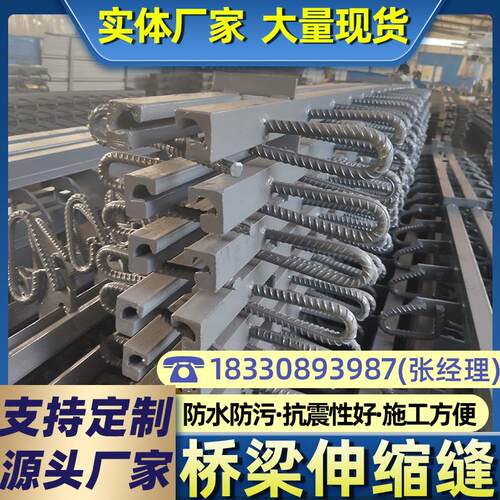 桥梁伸缩缝厂家 C40型D80型F60型模数式伸缩缝变形缝异型钢毛勒缝