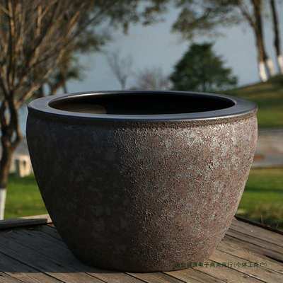 景德镇大水缸睡莲缸荷花盆铁树盆景种树养花盆特大号庭院客厅陶瓷