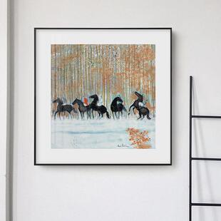 安德烈.布拉吉利《The Undergrowth at Spring》艺术画客厅装饰画