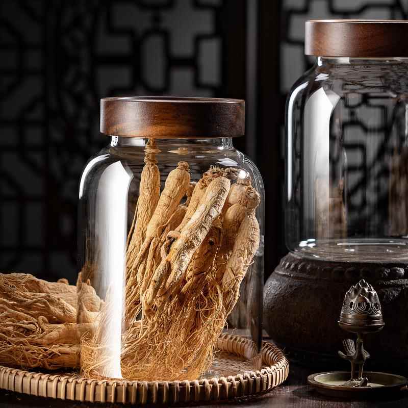 装陈皮储存罐专用大号小青柑商用玻璃密封罐食品级茶叶储物瓶防潮