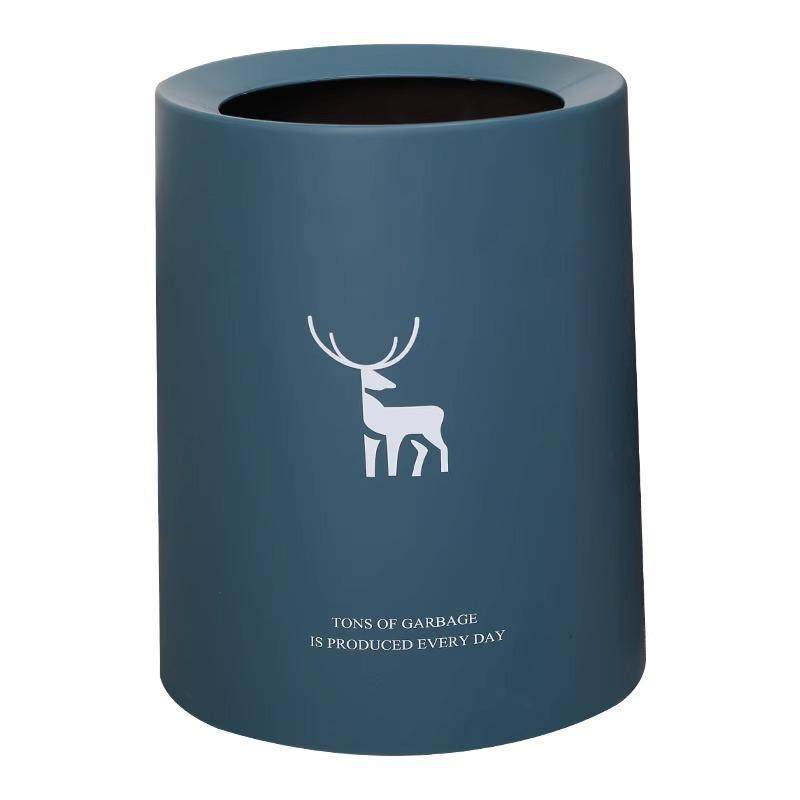 垃圾桶北欧风ins摇盖日式创意客厅家用双层垃圾桶可爱少女心卧室