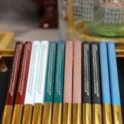 悉昙梵文雕刻金刚萨埵百字明净业 增福 增慧 防霉 防滑不锈钢筷子