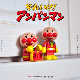 日本bandai面包超人可爱积木关节可动人偶儿童礼物玩具模型摆件