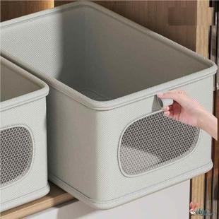 衣服收纳筐家用神器布艺装衣物衣柜分层收纳箱家用框裤子整理盒