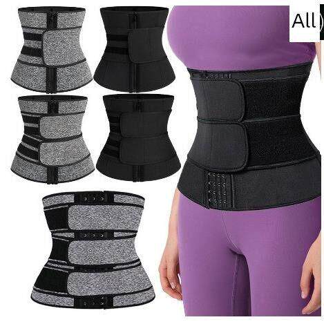 Plus Size Waist Trainer Corset Sport Girdle Double Belt Faja