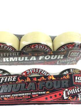 spitfire wheels小火人双翘滑板轮101A硬轮红色52*32mm动作H型