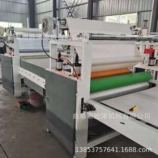 中空板竹炭板纤维板贴面机炭晶共挤板j胶膜覆膜机隔断铝板平贴机