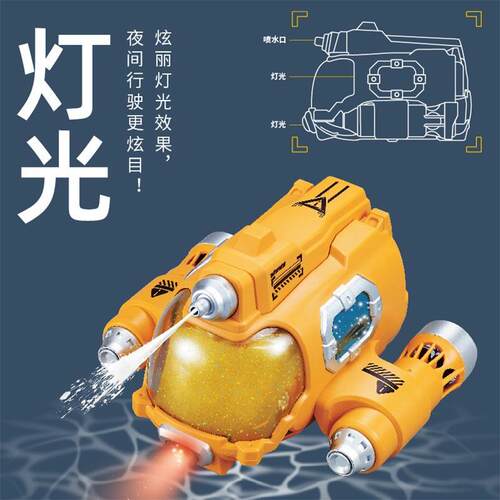 2024新品遥控船双螺旋桨电动玩具船儿夏童上多日人水669对战喷水