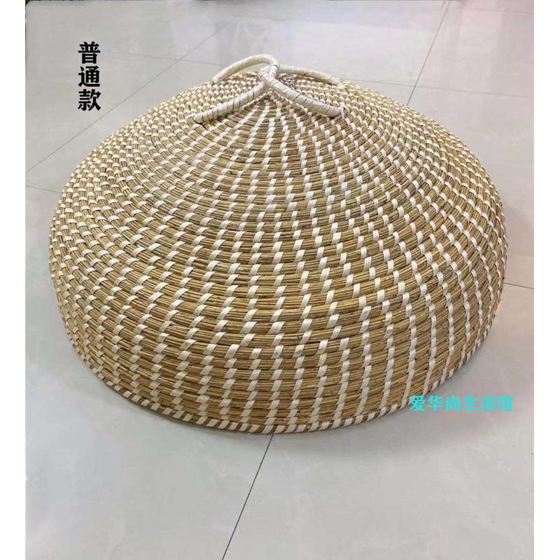 火高铁锅锅家用拱鱼台八草编手工芦苇锅灶六七柴蒸锅锅盖草帽盖印图片