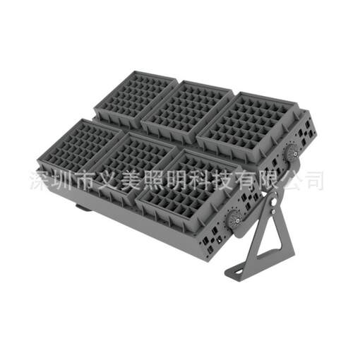 户外亮化厂家直销216W288W432W768W六头组合大功率染色投光灯套件
