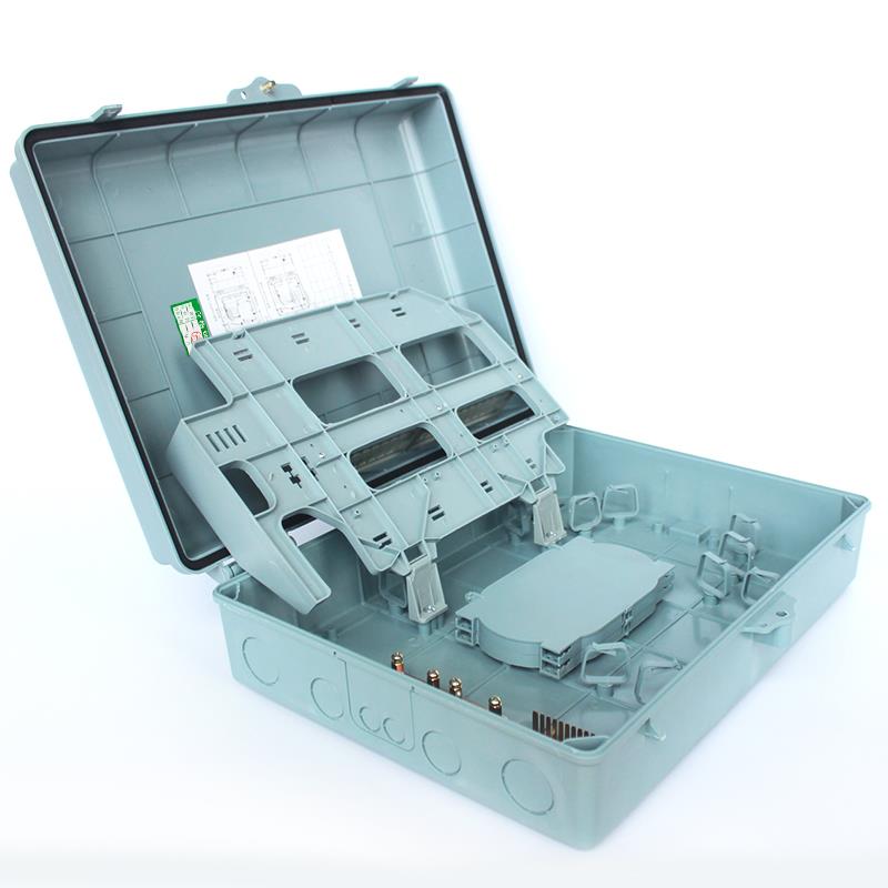 光纤分路器盒1分钟32/48芯插入式光纤分路器盒分路器盒极柱壁挂式载波级