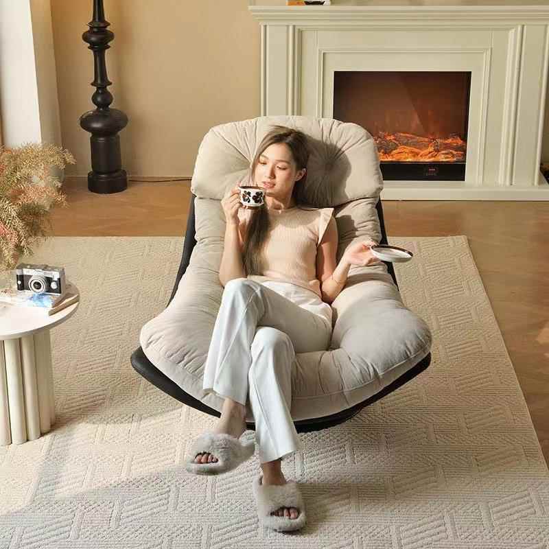 单人沙发椅沙发轻奢旋转意式客厅休闲设计师阳台休闲椅躺椅懒人