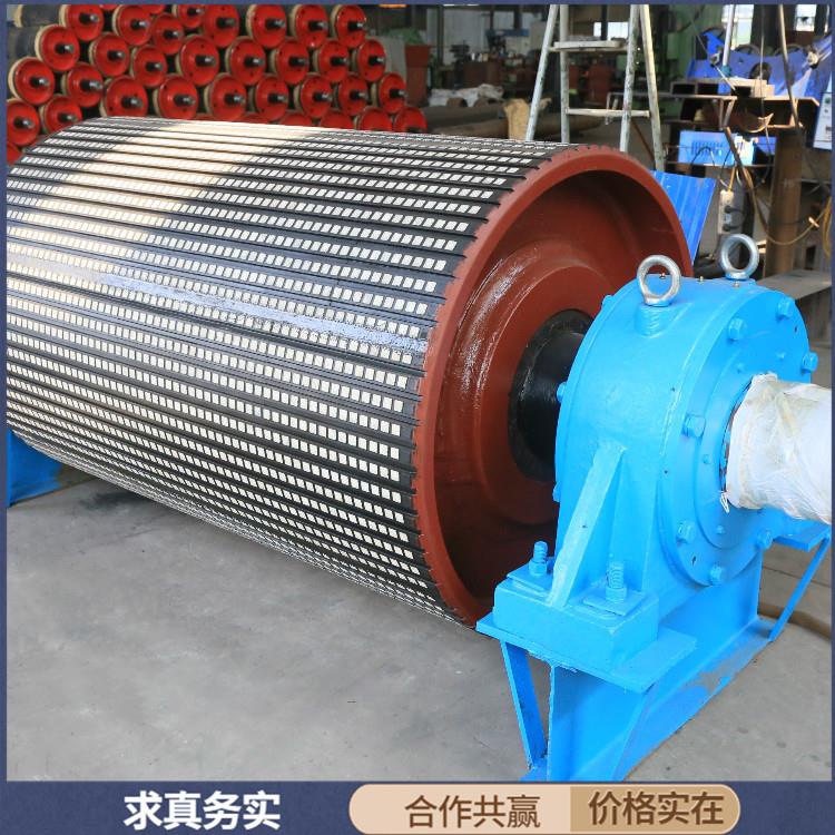 陶瓷包胶 电厂滚筒包覆层修复 输送机现场陶瓷滚筒包胶