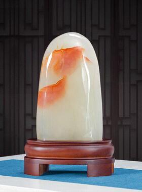 天然玉石原石泰山石敢做装饰奇石跑客厅办公室高档别墅摆件