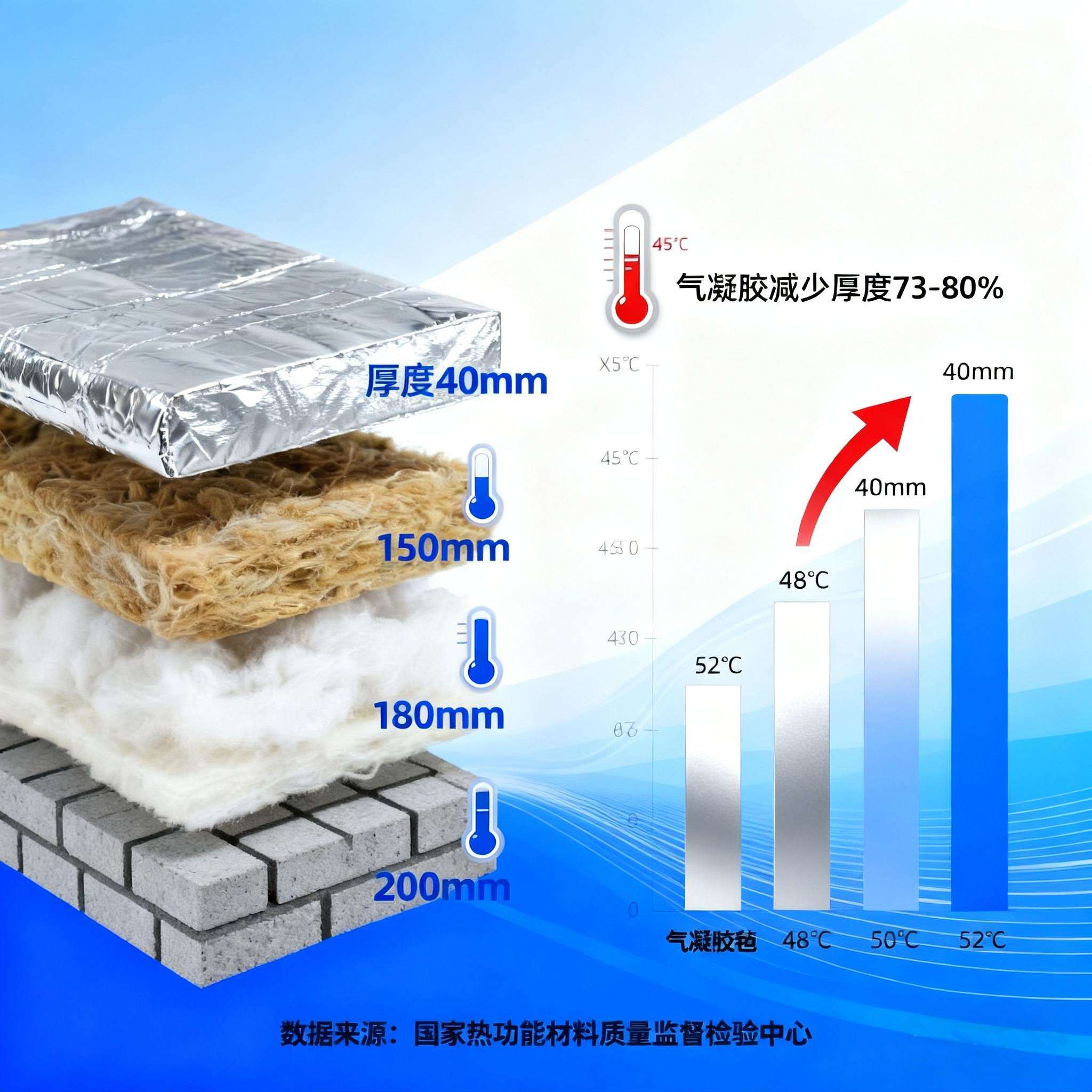 纳自米气凝胶背隔热片耐高温粘温毡室内外保防火一体板铝箔胶棉垫