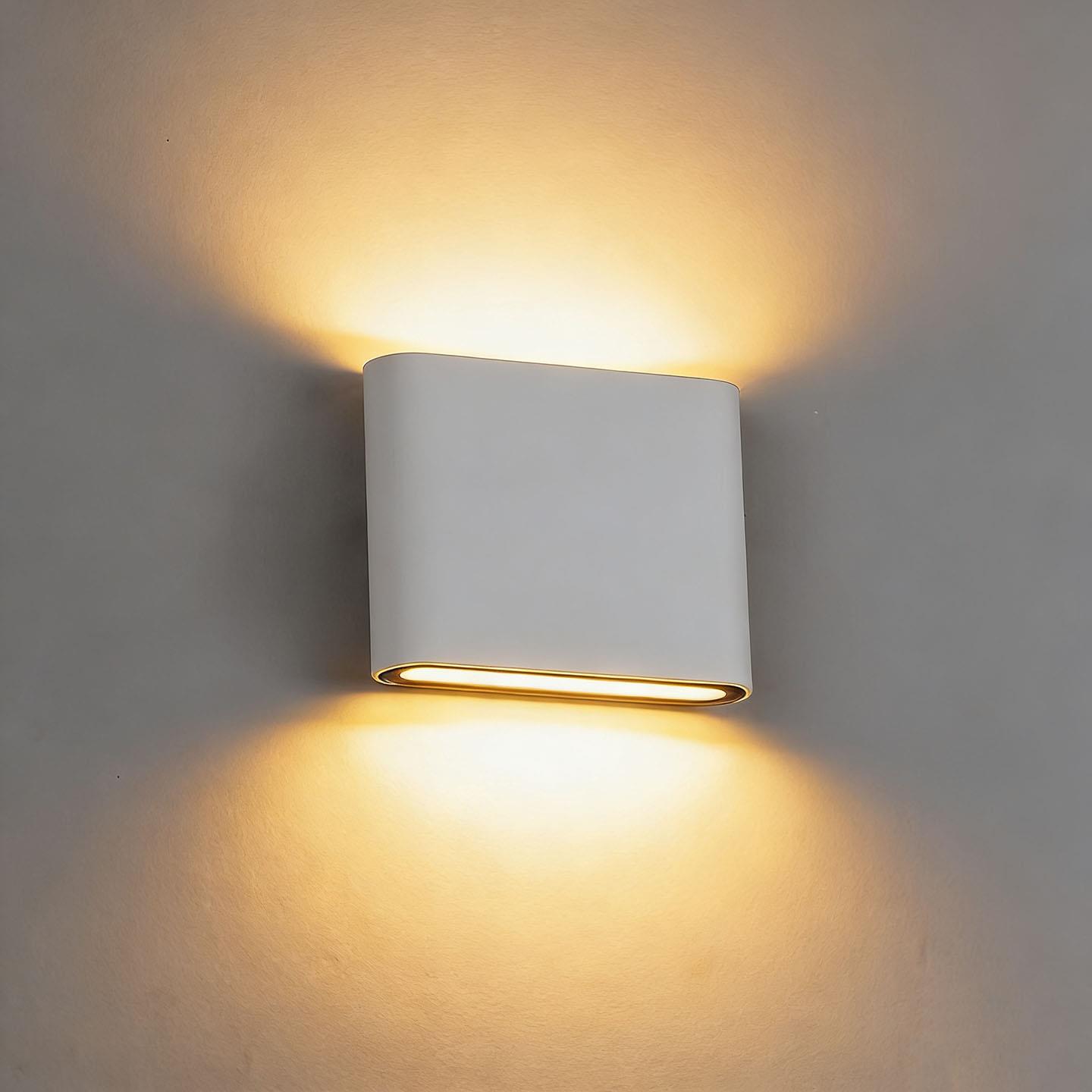 LED户外防水壁灯铝材室内外通用庭院过道阳台墙面洗墙灯床头壁灯
