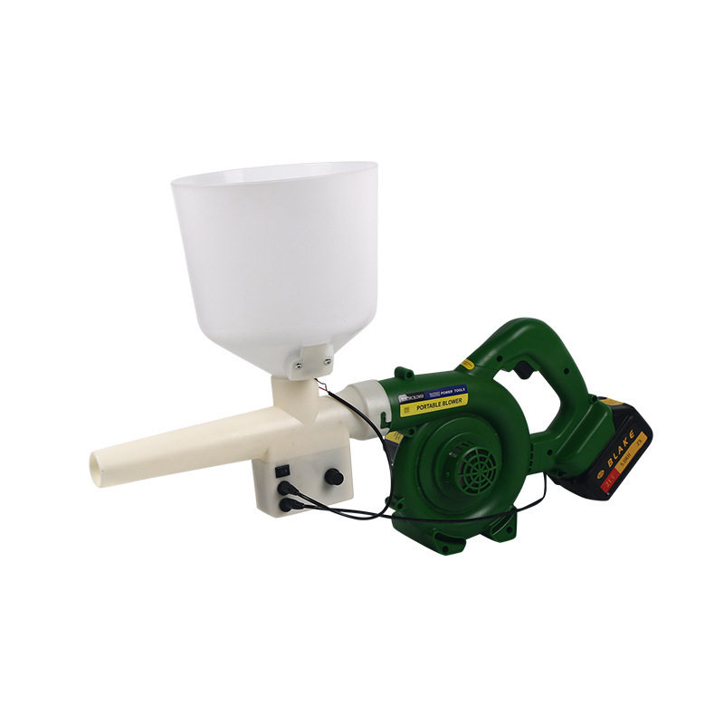 轻便电动喷粉机养殖场鸡舍石灰喷粉器粉尘剂锂电池静电猪场消毒机