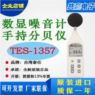 泰仕噪音计声级计分贝噪声检测仪噪音仪特价促销分贝计tes1357