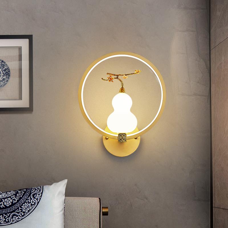 中国风客厅书房壁灯电视墙壁灯卧室床头艺术灯中式餐厅茶楼走廊灯