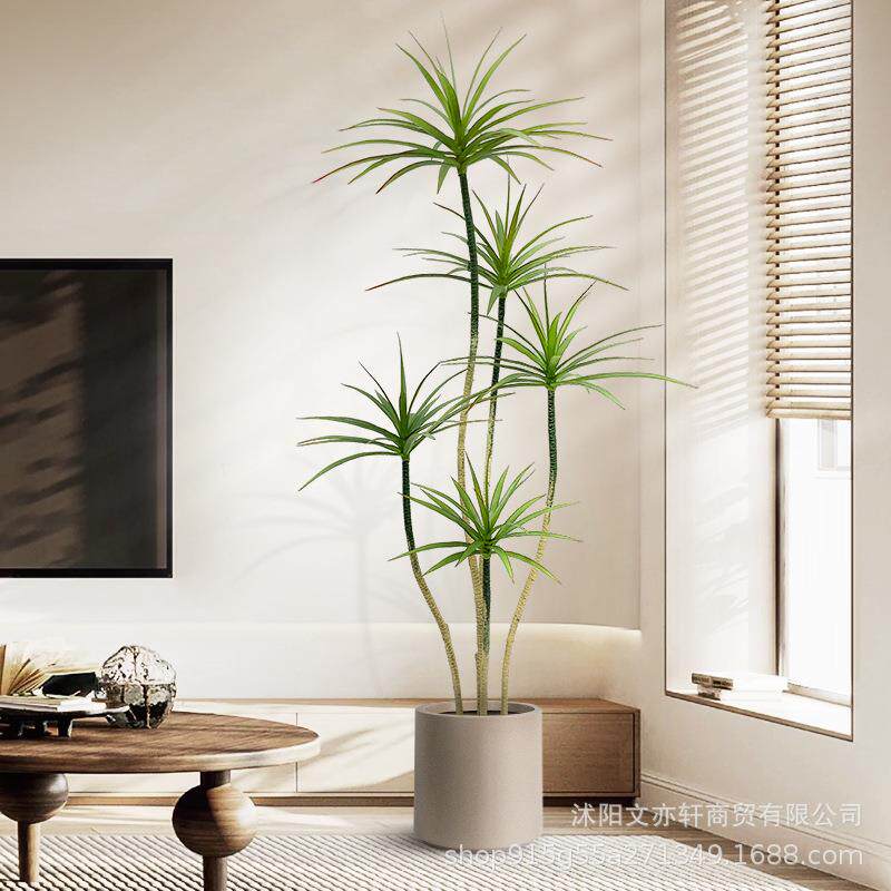 仿真绿端千植年5.1千年木假植物高奢室内装饰树轻客厅大型盆栽落