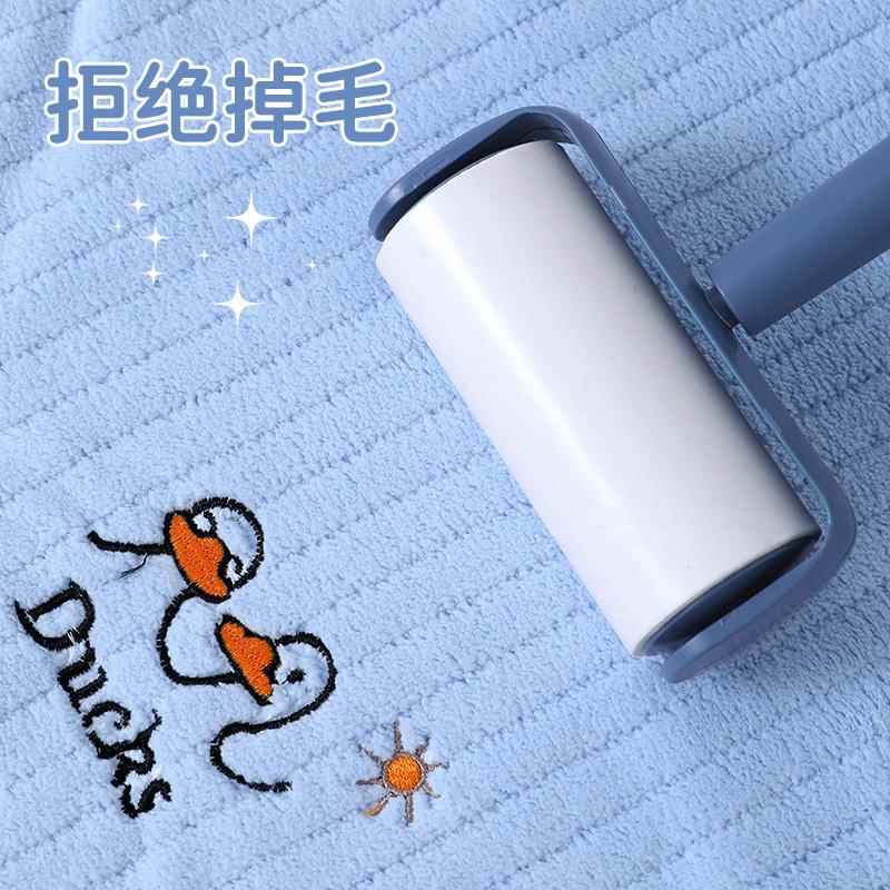 ZQ童浴巾斗篷儿F77J56J7宝宝洗澡裹巾大童家用比纯棉吸水超速干婴