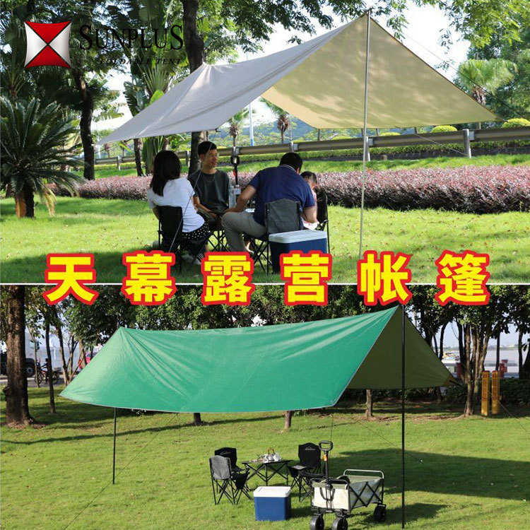 帐篷露营便携式双层防雨广告户外铝合金凉棚钓加厚帐篷冬批发