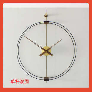个性 ⊙西班牙nomon挂钟客厅家用时尚 极简挂表轻奢简约餐厅大气钟