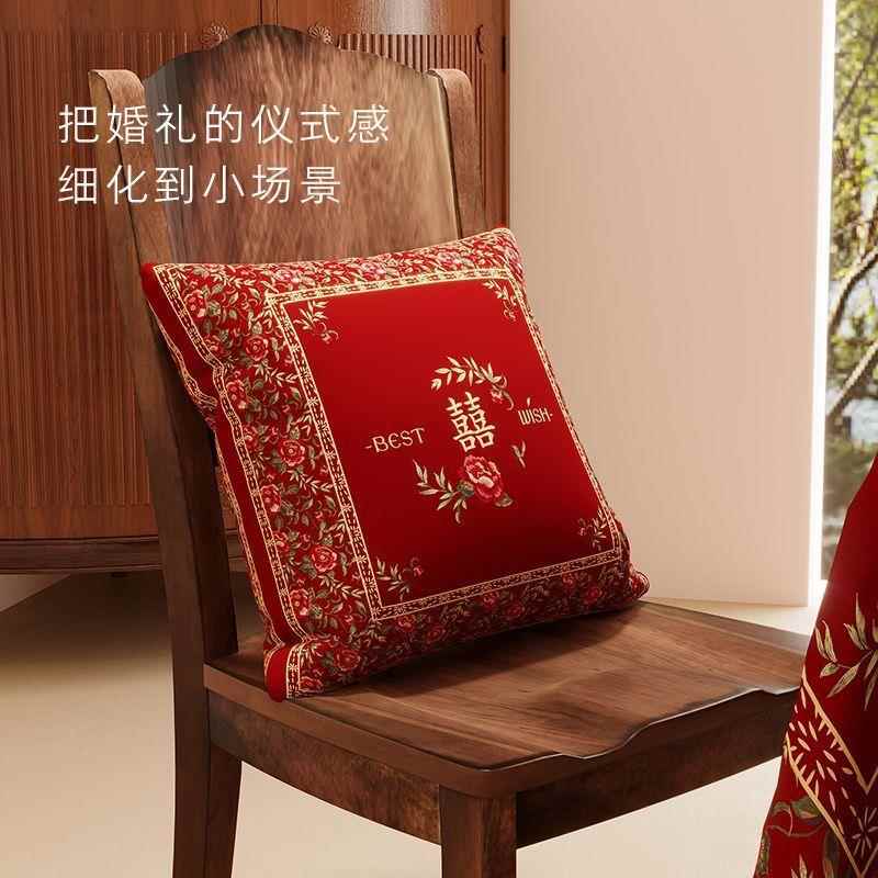 结婚抱枕腰订婚婚礼床上遥伊供应枕床靠垫靠枕枕婚抱庆沙发背垫抱