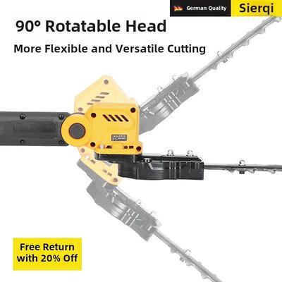 延长杆电动高枝树篱修剪机可充电绿色花园桂花树伸缩高空剪切锂电