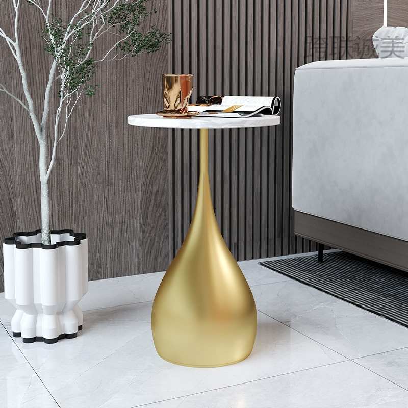 北欧轻奢客厅边几摆件圆茶几小户型简约现代迷你卧室可移动床边桌