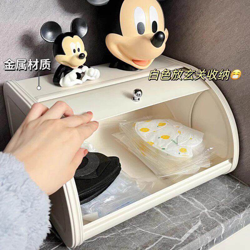 玄关收纳盒入户入门进门门口钥匙创意摆件轻奢高档杂物桌面置物架