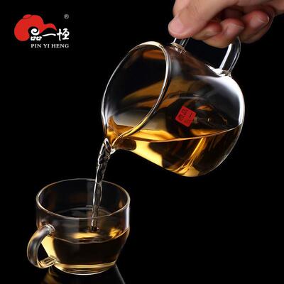 通用型家用品道茶一恒高档厚玻公杯耐热海耐高温加分璃茶夫器功茶