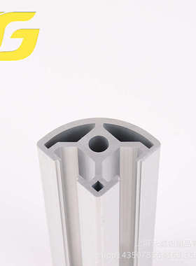 工业铝型材3030R 流水线弧形铝型材30*30半圆铝型材