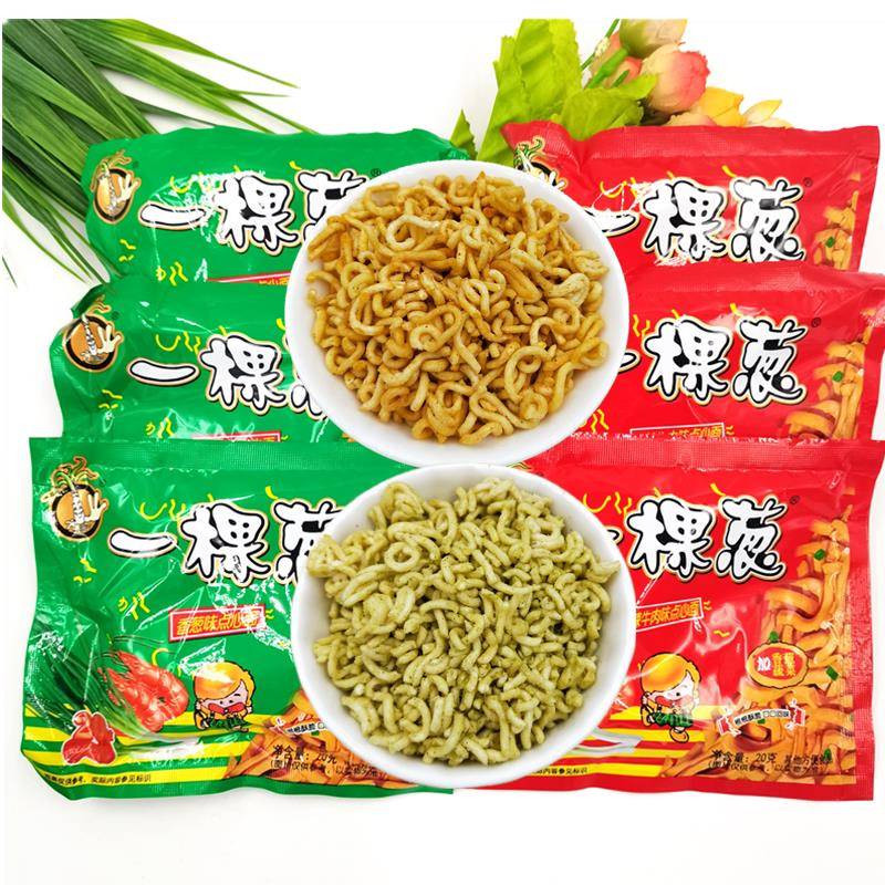 一棵葱香葱味香辣味干吃面 面干 干脆面泡面 面怀旧零食 30袋包邮