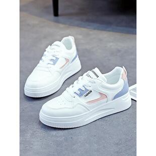 小白鞋女2025春季新款爆款百搭运动休闲鞋板鞋厚底女鞋春秋防水鞋
