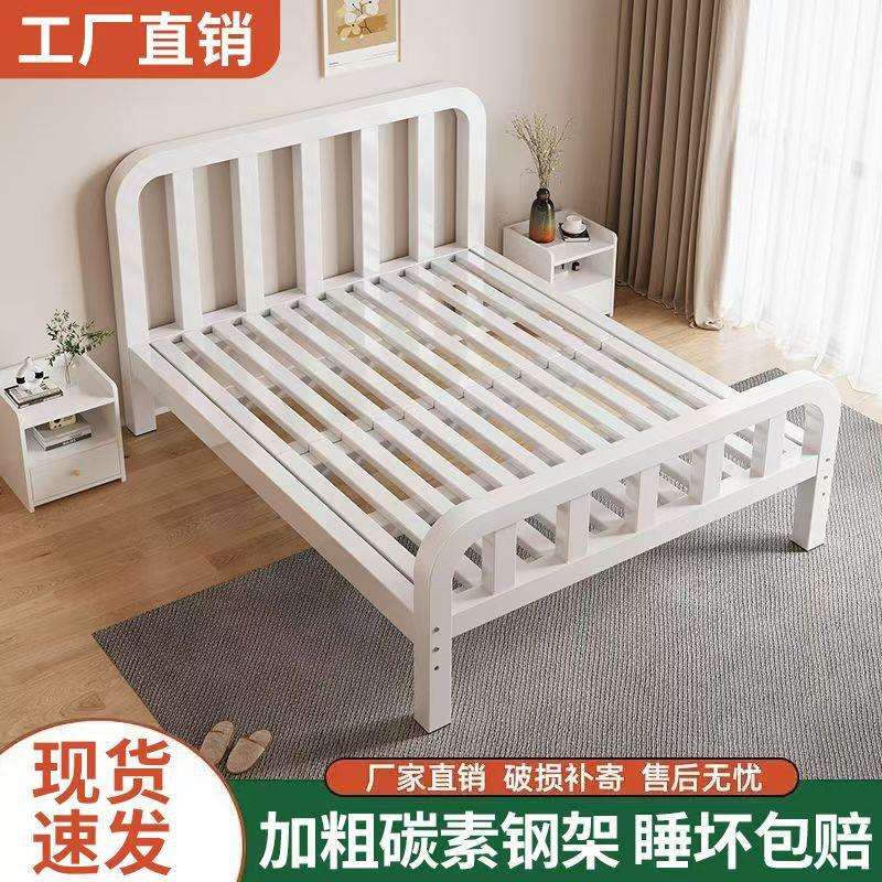 铁艺床欧式静音1.8米双人铁床加厚加粗经济型1米单人床1.2m铁架床